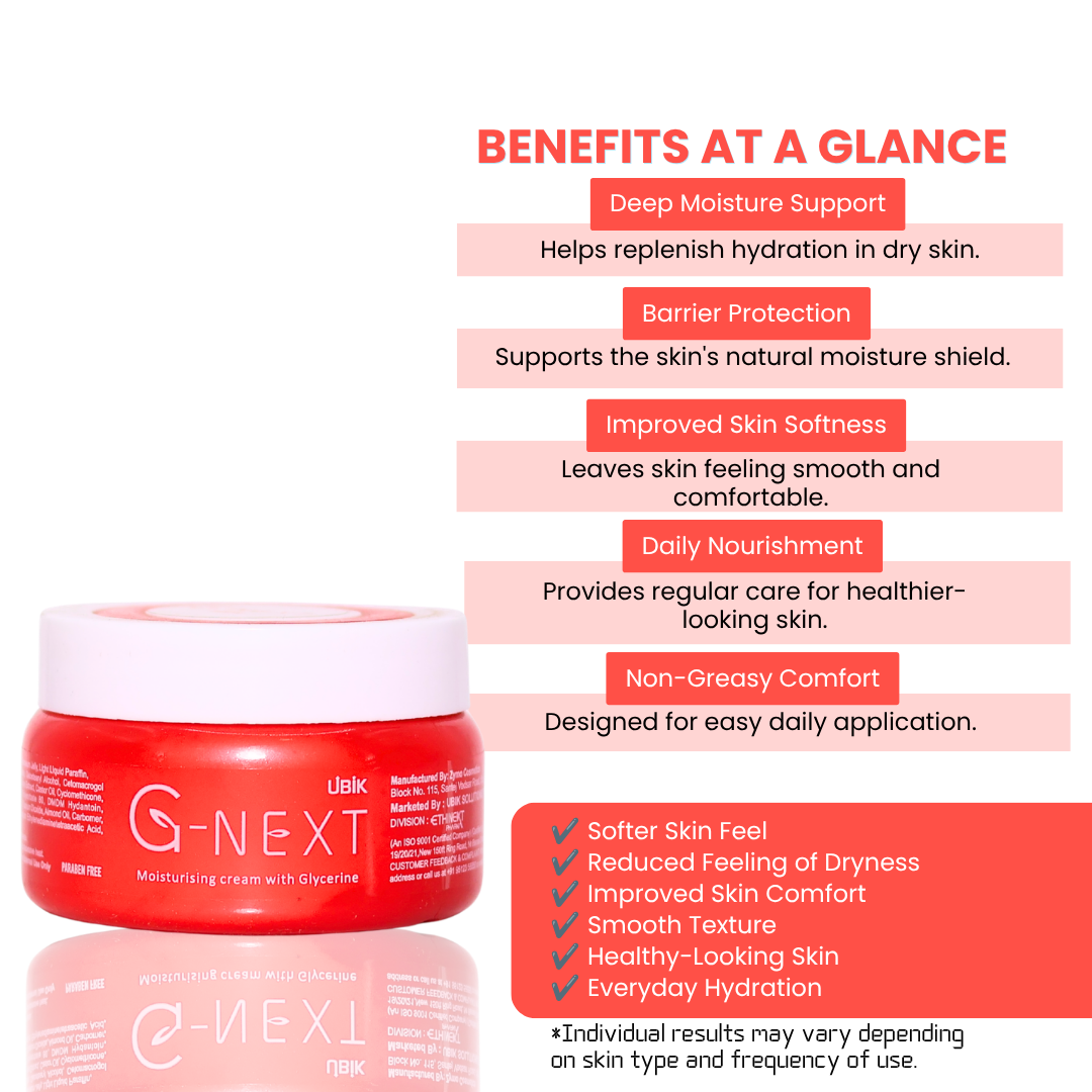 G-Next Moisturising - Bottle of 100g Cream