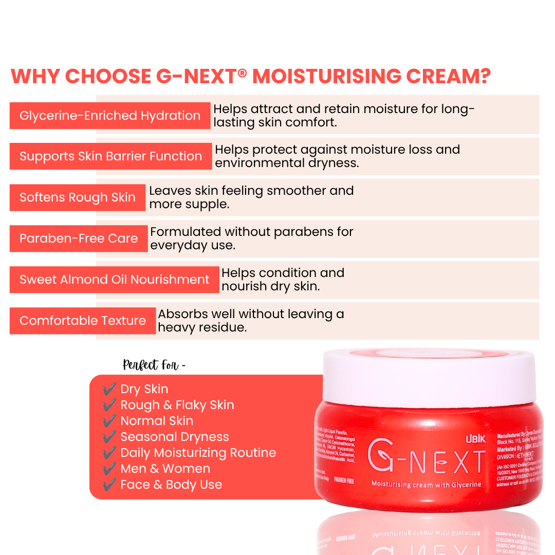 G-Next Moisturising - Bottle of 100g Cream