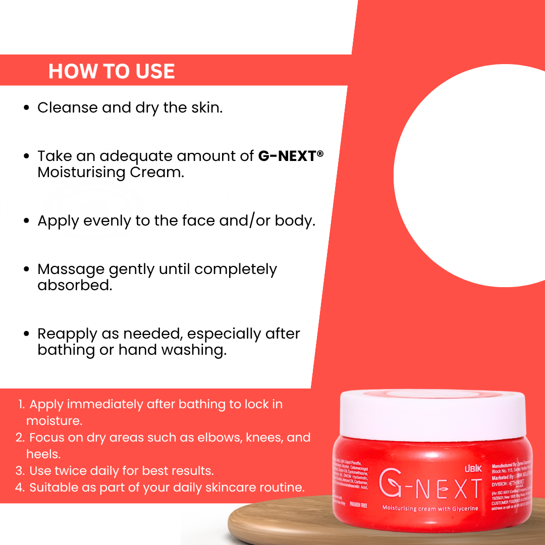 G-Next Moisturising - Bottle of 100g Cream