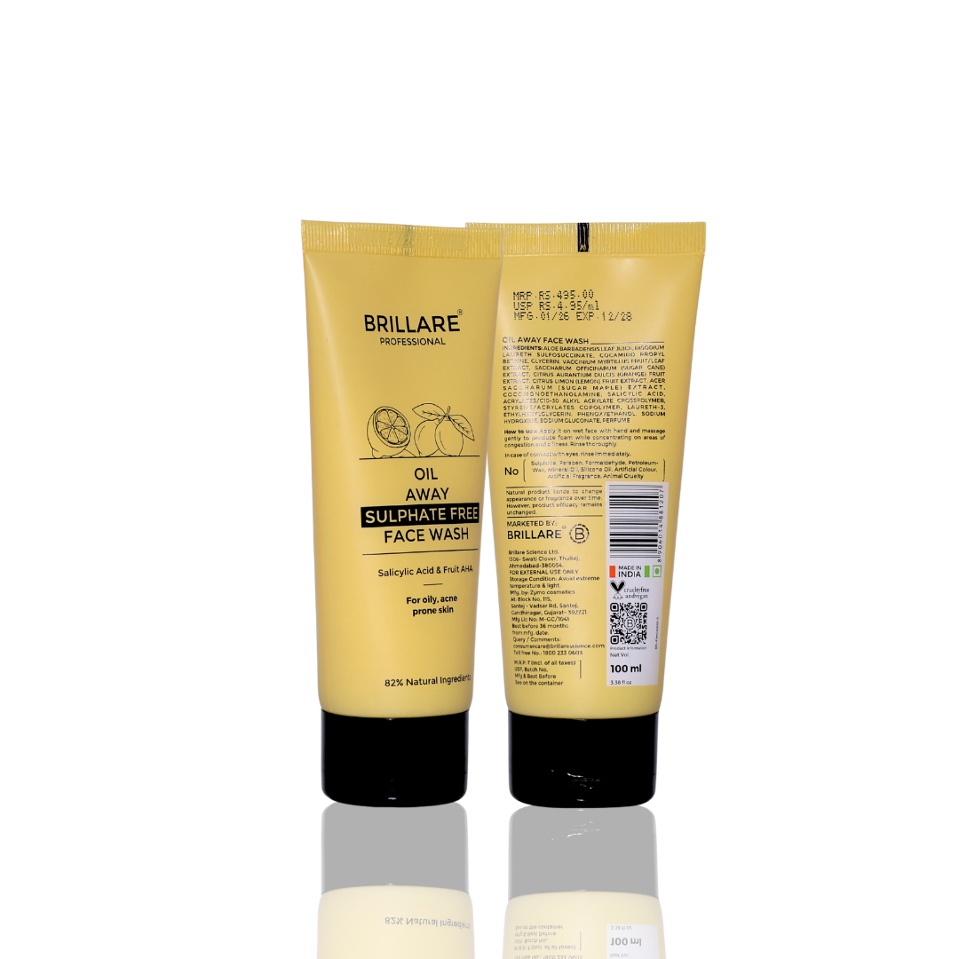 Brillare Professional Oil Away Face Wash (100ml)
