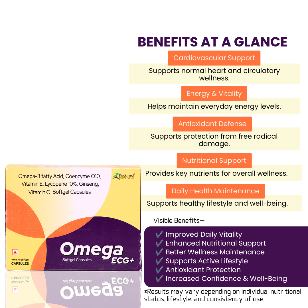 Omega ECG+ Softgel Capsules