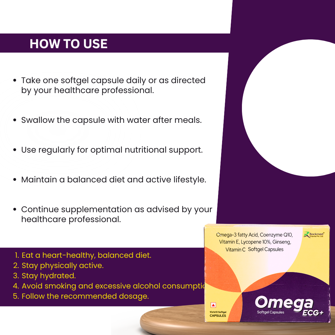Omega ECG+ Softgel Capsules
