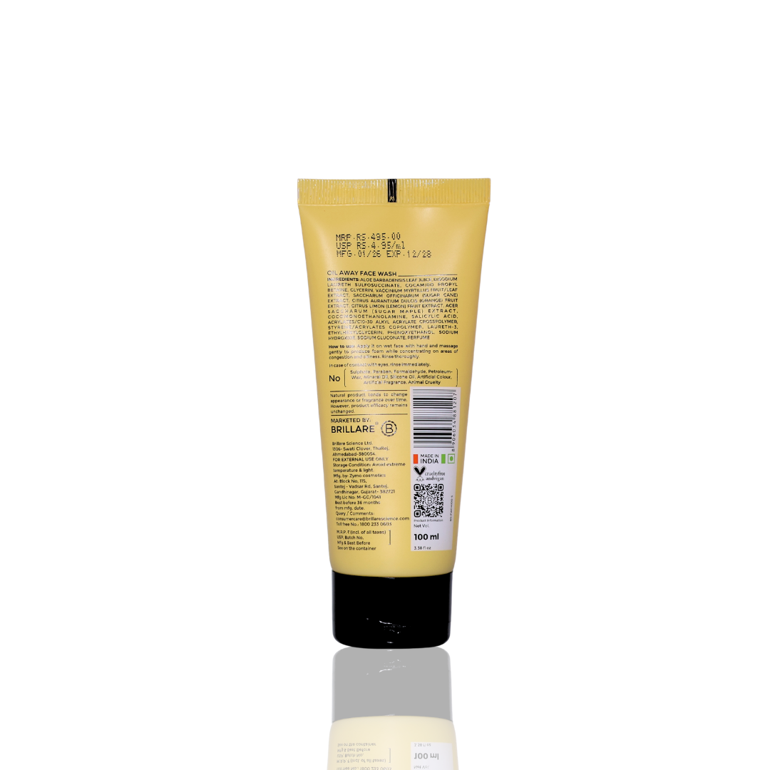 Brillare Professional Oil Away Face Wash (100ml)