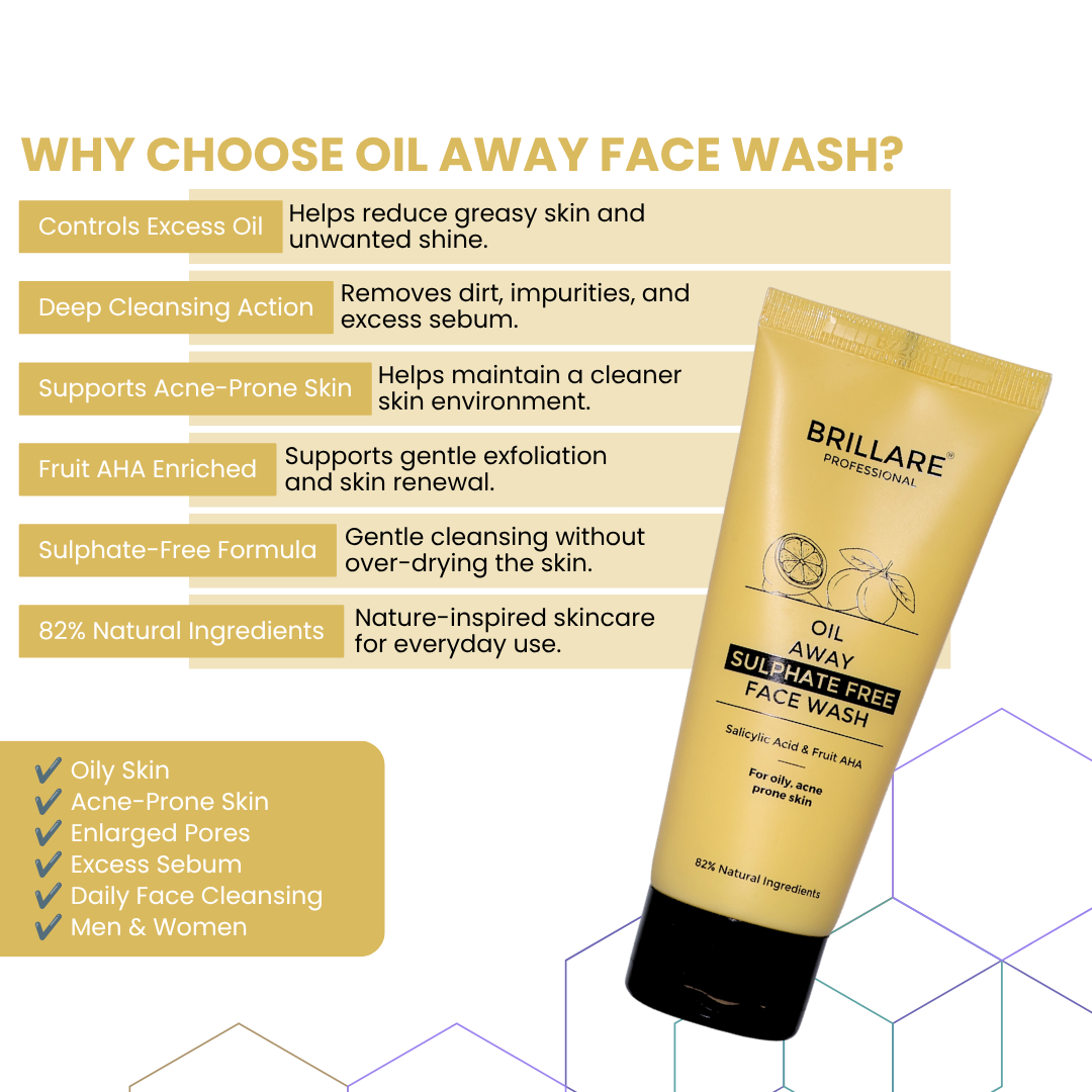 Brillare Professional Oil Away Face Wash (100ml)