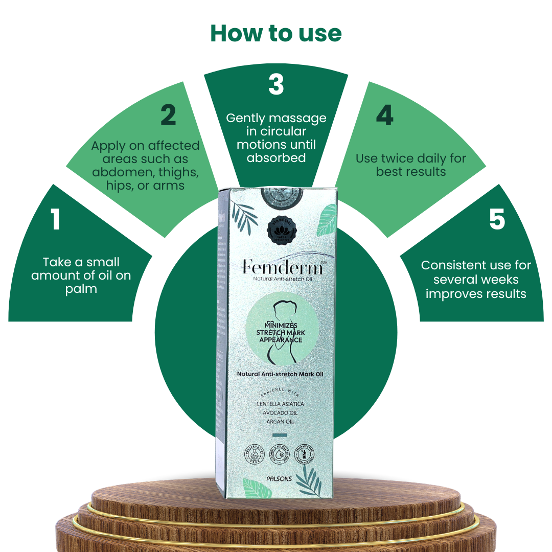 Palsons Femderm Natural Anti-Stretch Oil