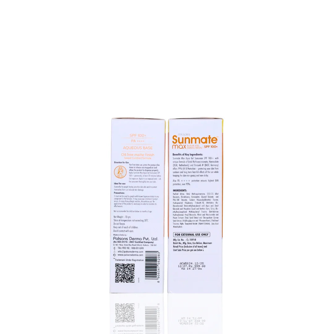 Palsons Sunmate Max Aqua Gel Sunscreen SPF 100+