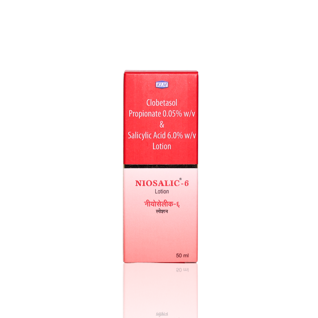 Niosalic 8 lotion packaging on a white background
