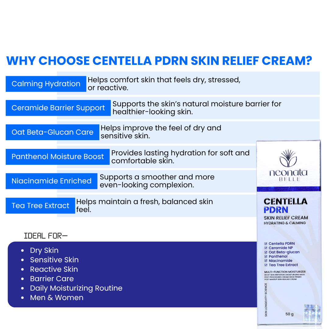 Neonata Belle Centella PDRN Skin Relief Cream hydrating & Calming