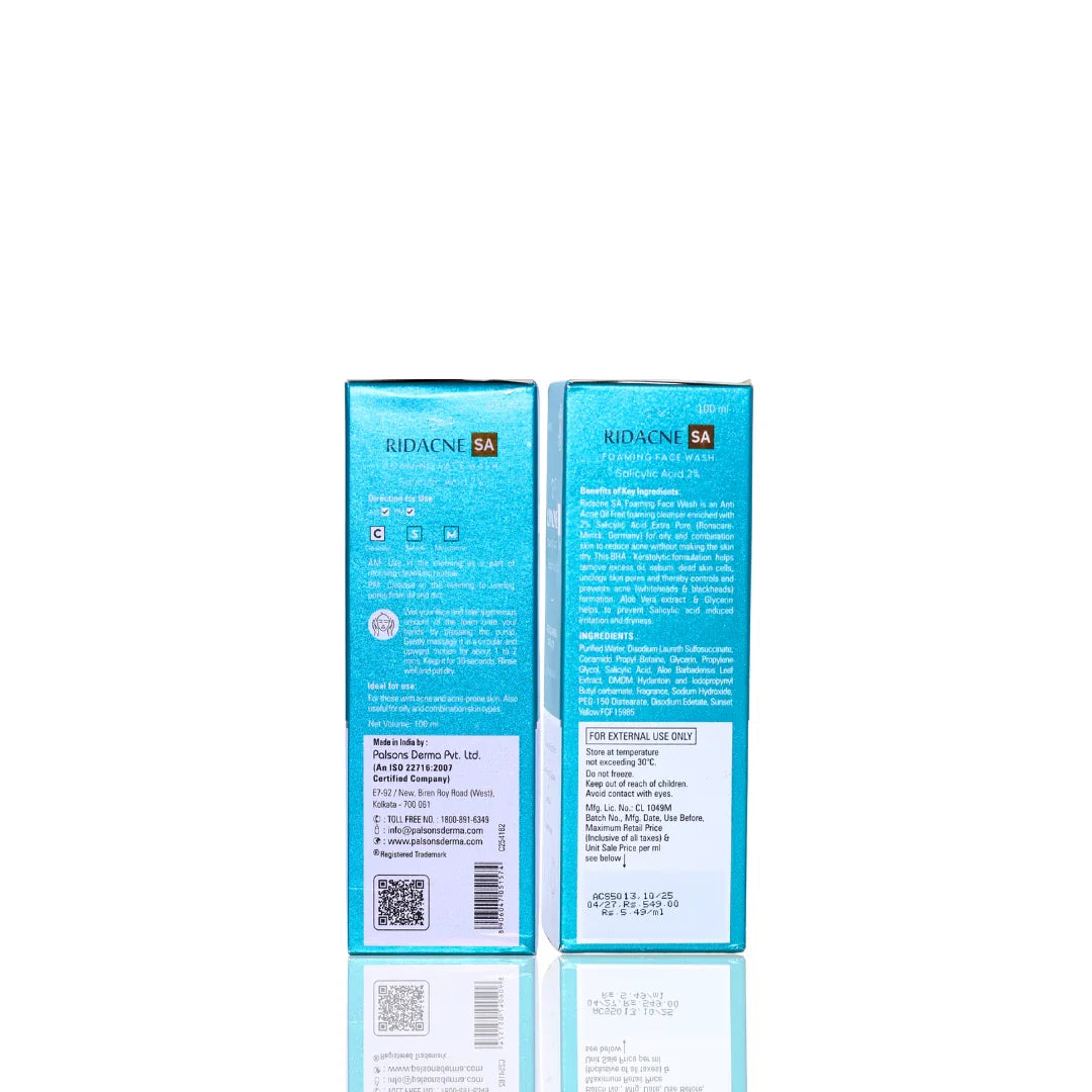 Ridacne SA Foaming Face Wash