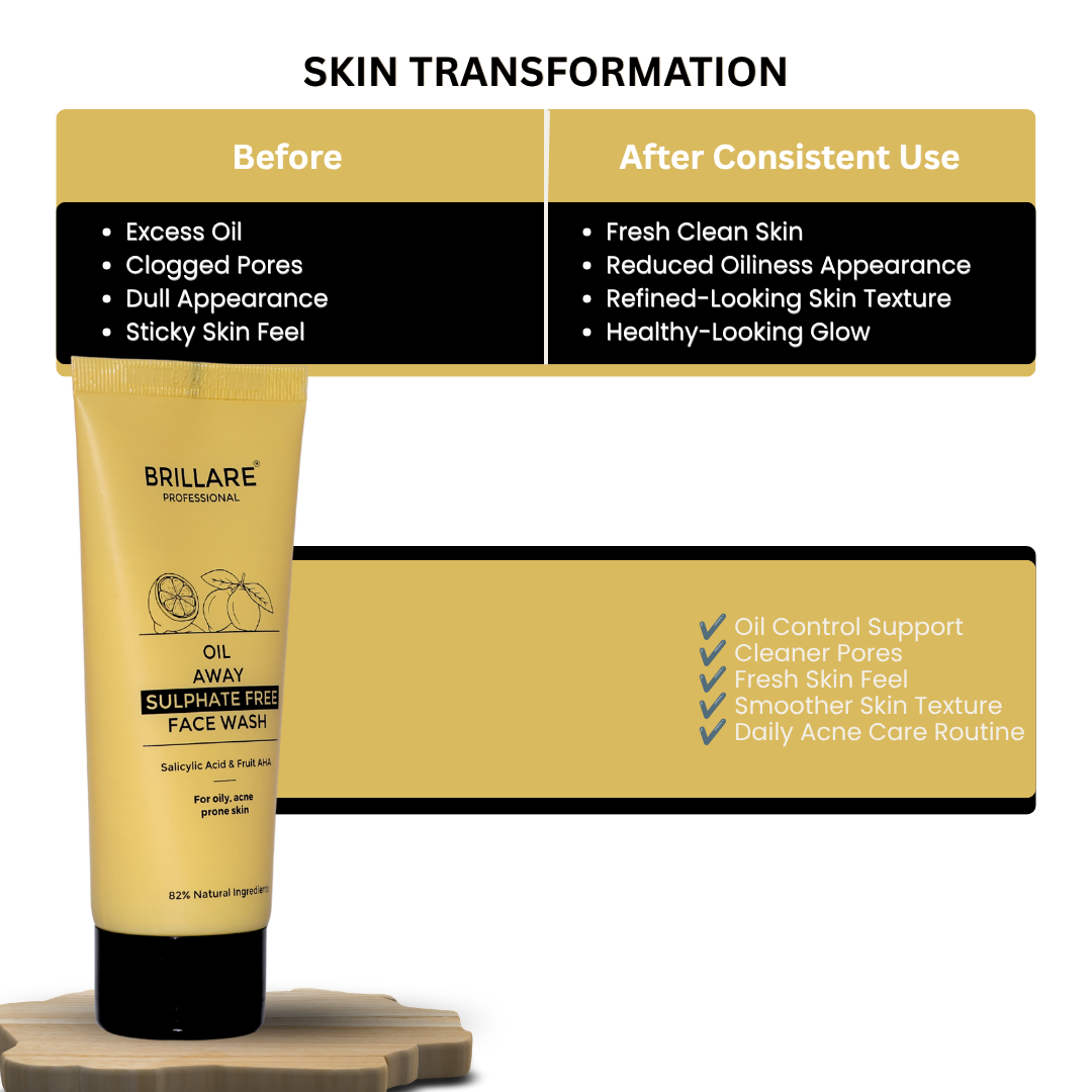 Brillare Professional Oil Away Face Wash (100ml)