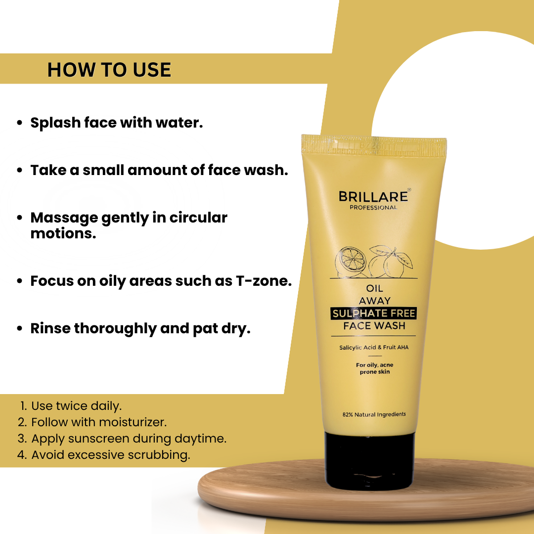 Brillare Professional Oil Away Face Wash (100ml)