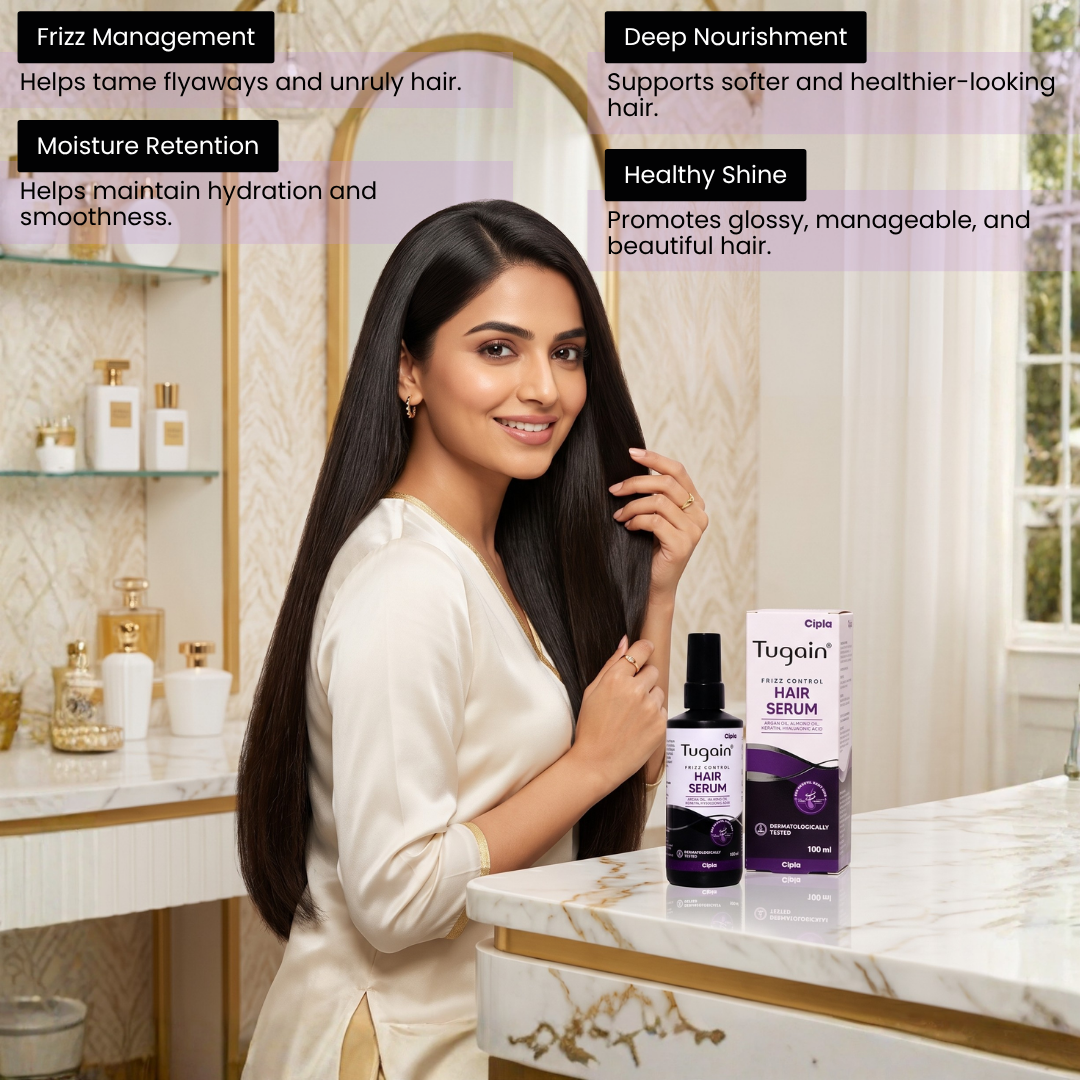 Tugain Frizz Control Hair Serum