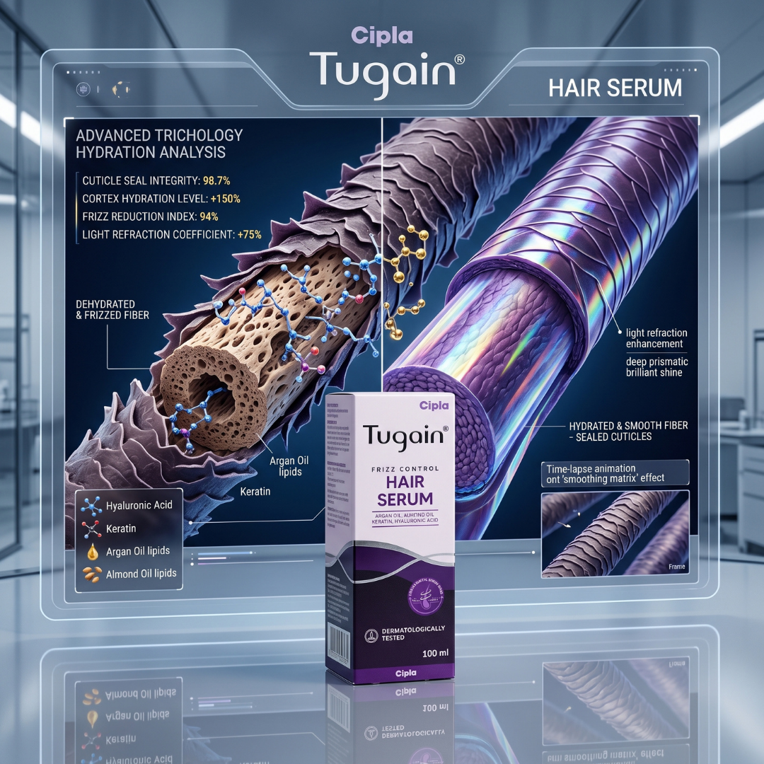 Tugain Frizz Control Hair Serum