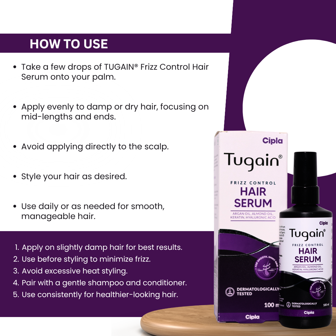 Tugain Frizz Control Hair Serum