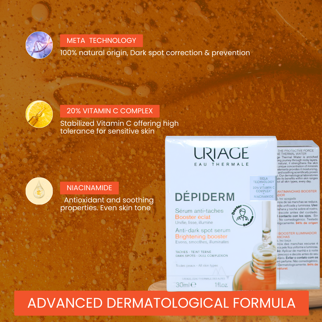 Uriage Depiderm Anti-Dark Spot Serum Brightening Booster