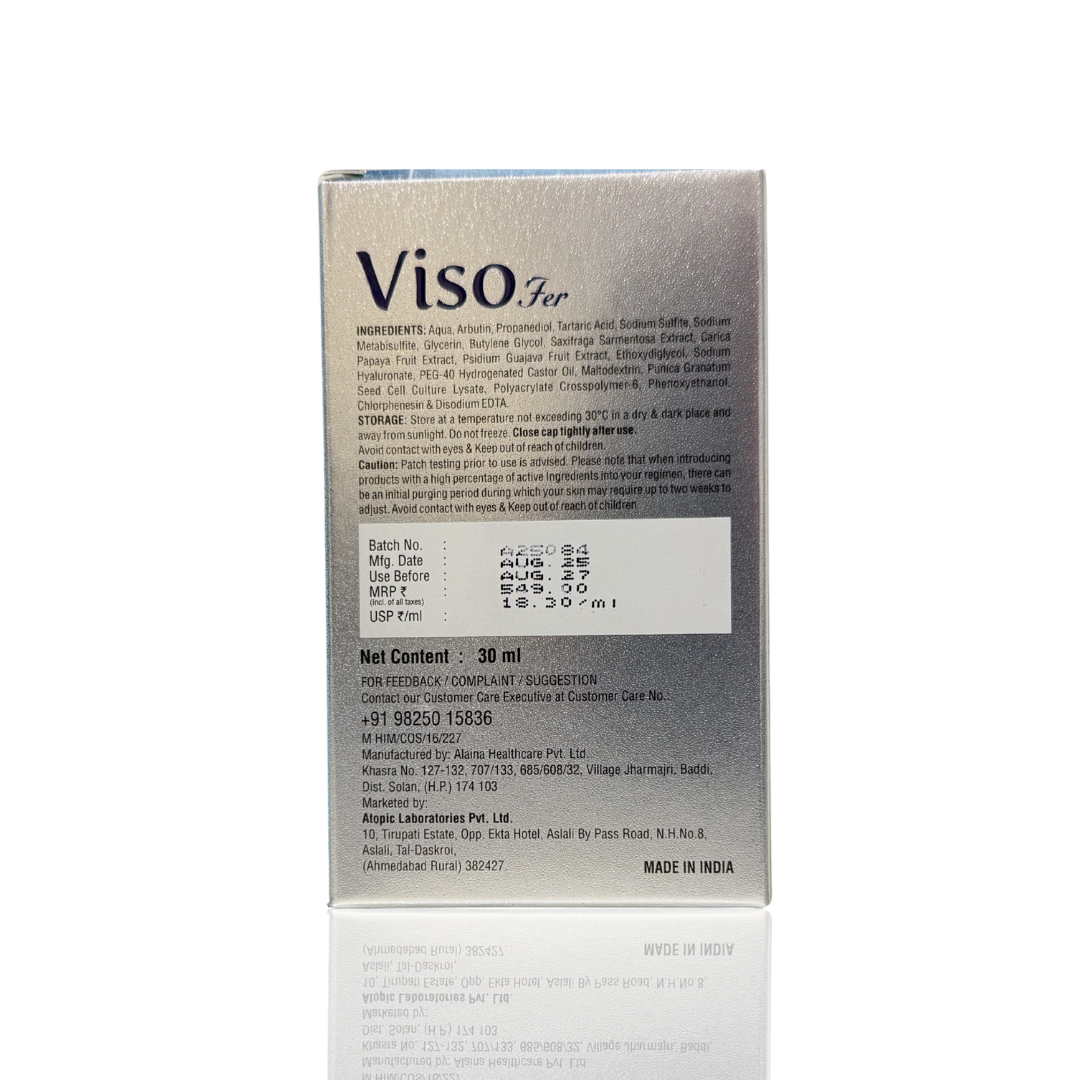 Viso Fer 2% Alpha Arbutin Face Serum