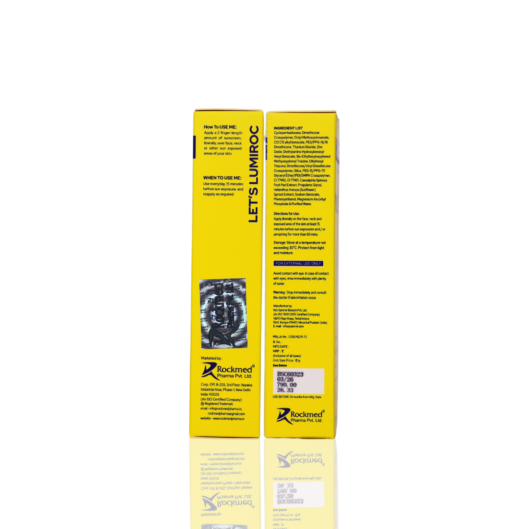 Lumiroc matte tinted sunscreen gel