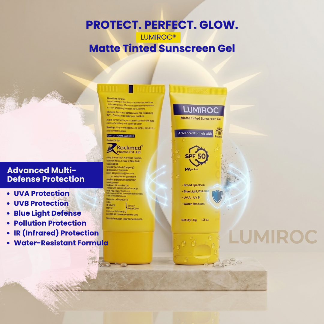 Lumiroc matte tinted sunscreen gel