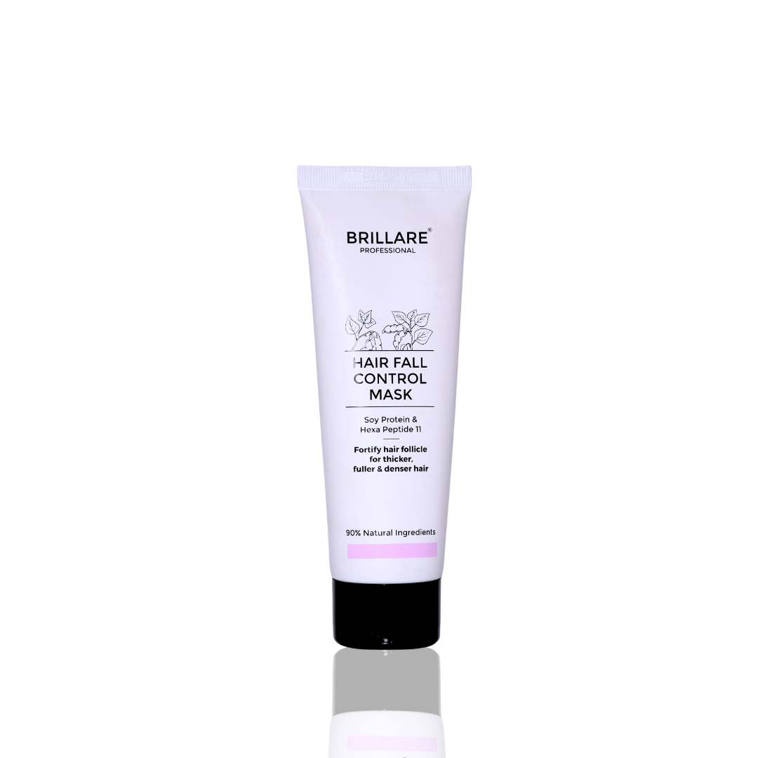 Brillare hair fall control mask tube on a white background