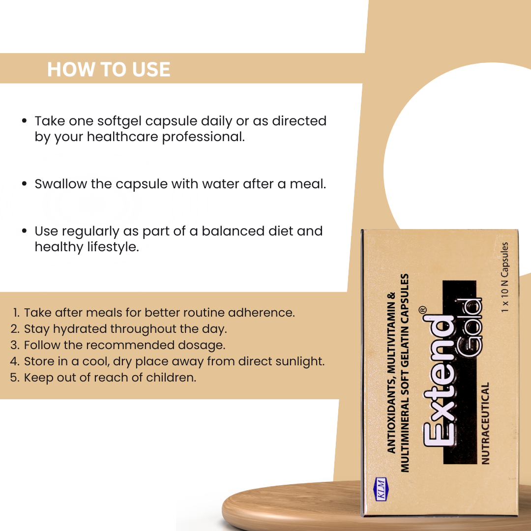 Extend Gold Soft Gelatin Capsules