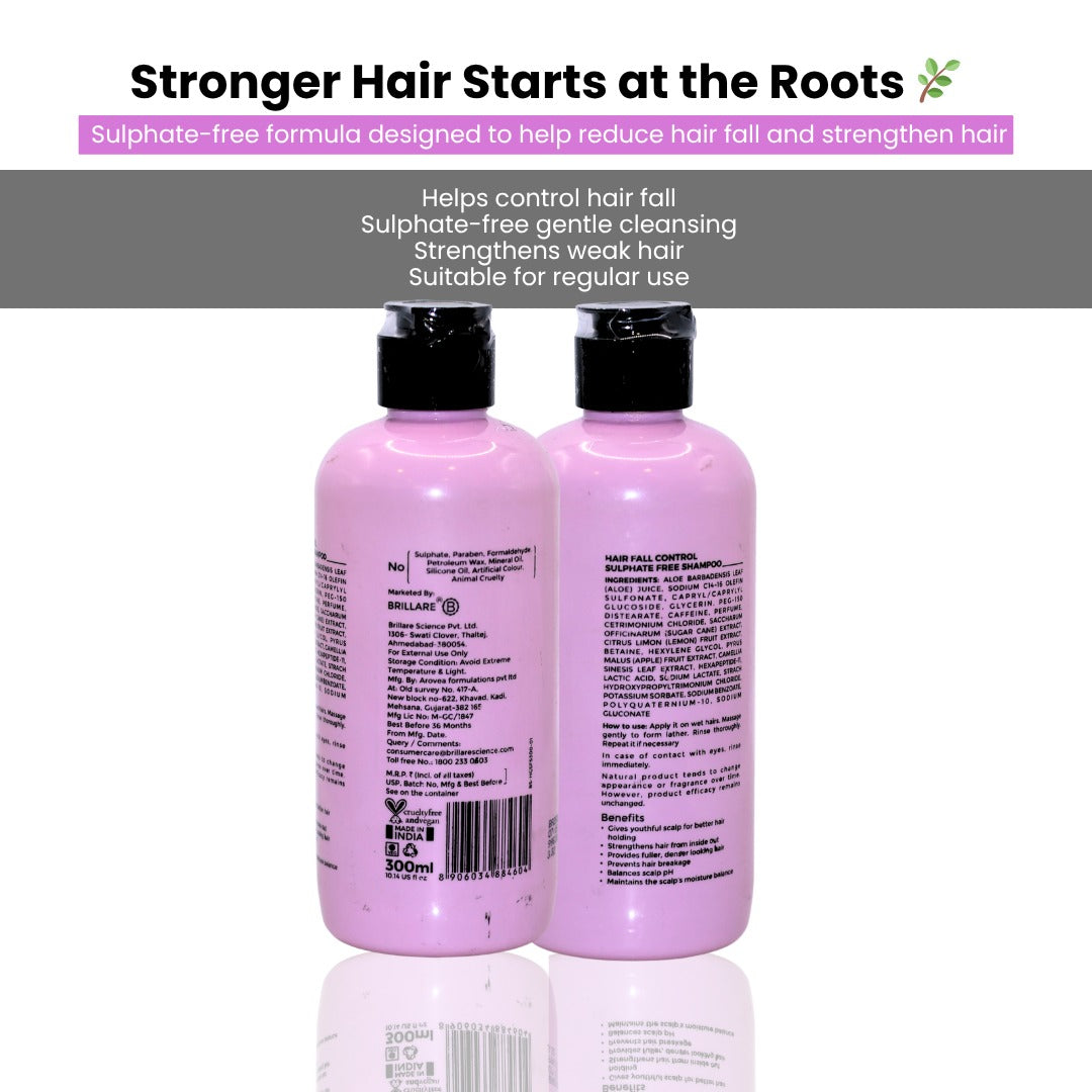 Brillare Hair Fall Control Sulfate Free Shampoo