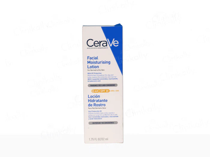 CeraVe AM Facial Moisturising Lotion for Normal to Dry Skin SPF 30