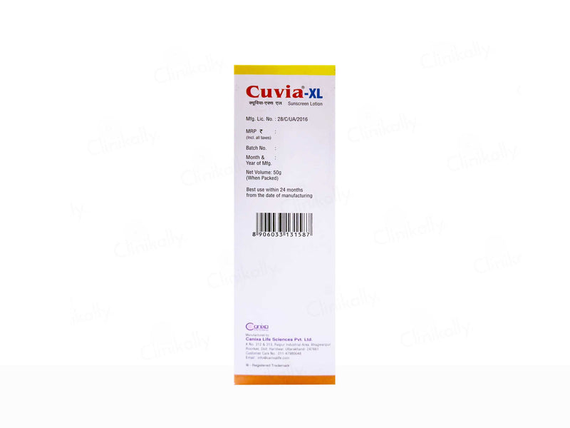 Cuvia-XL Sunscreen Lotion SPF 50 PA+++