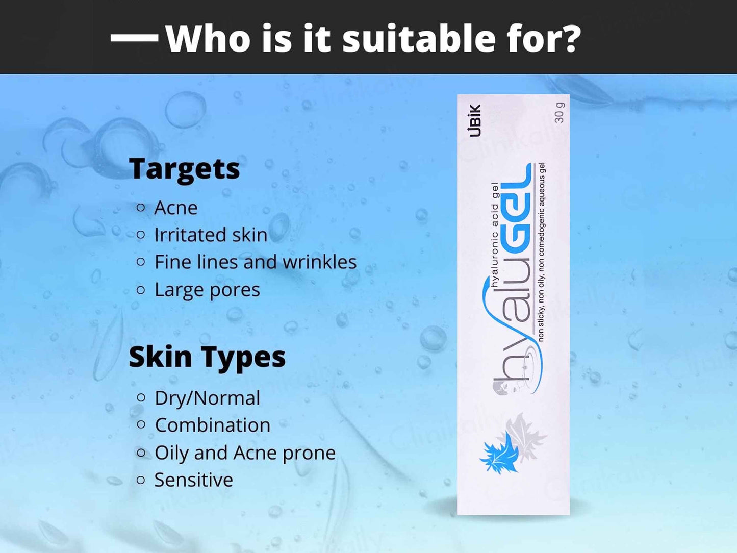 Hyalugel Hyaluronic Acid Gel