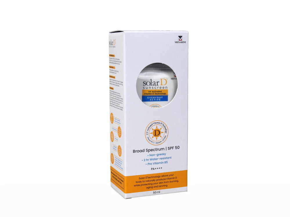 Solar D Sunscreen Everyday Active Sunscreen SPF 50 PA++++