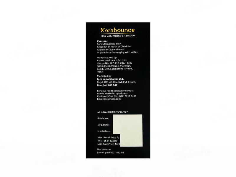 IPCA Kerabounce Hair Volumizing Shampoo - Atomic Pharmacy