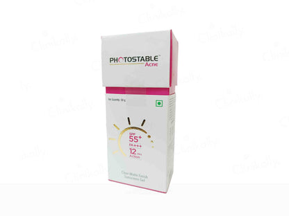 Photostable Acne Sunscreen Gel SPF 55+ PA+++