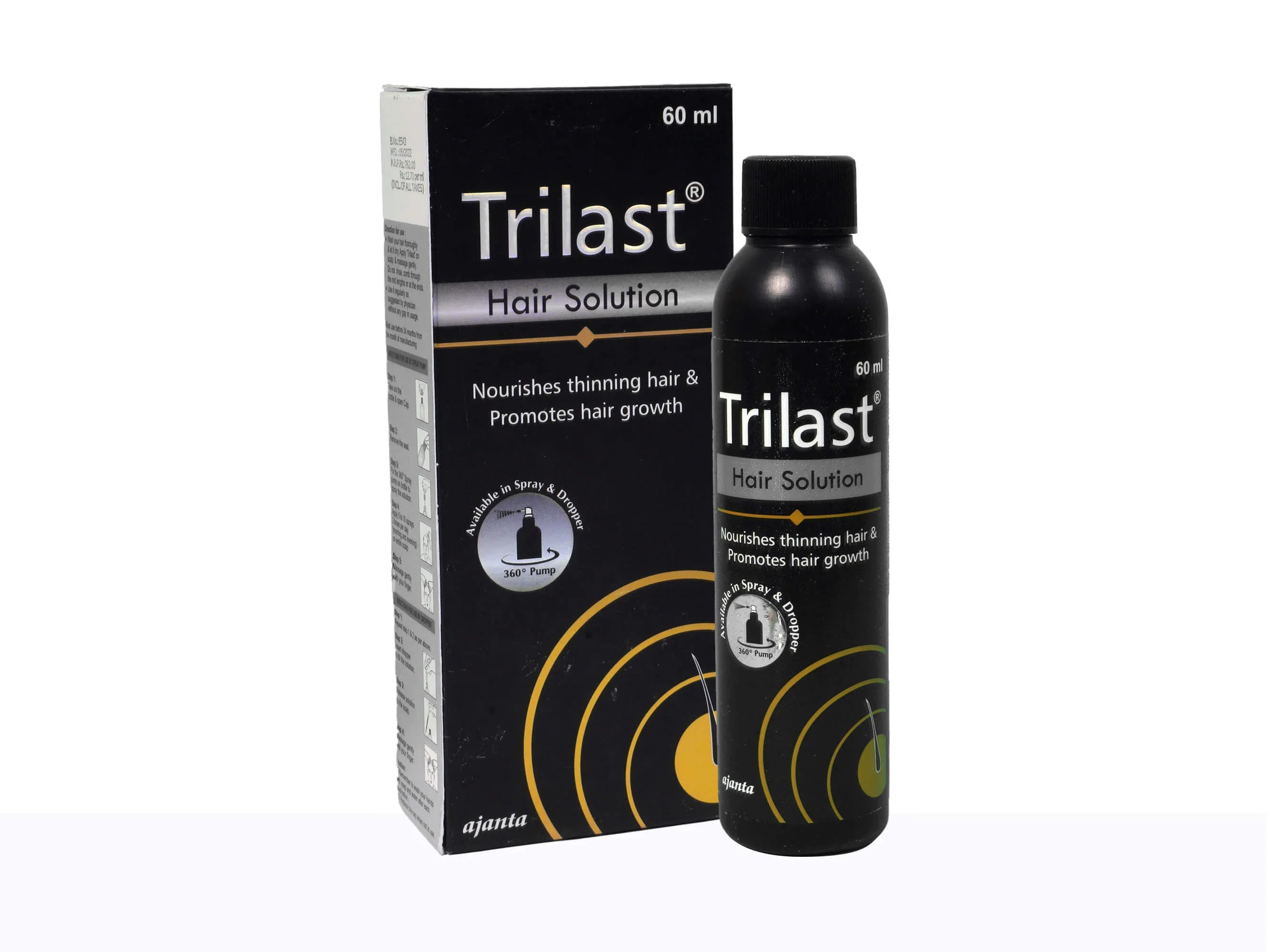 Trilast Hair Solution (Spray & Dropper) - Atomic Pharmacy