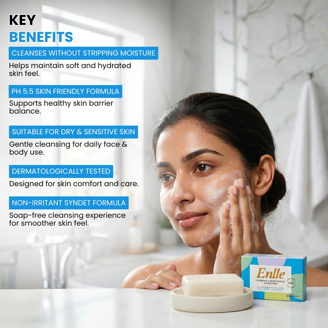 Enlle Cleansing & Moisturising Syndet Bar