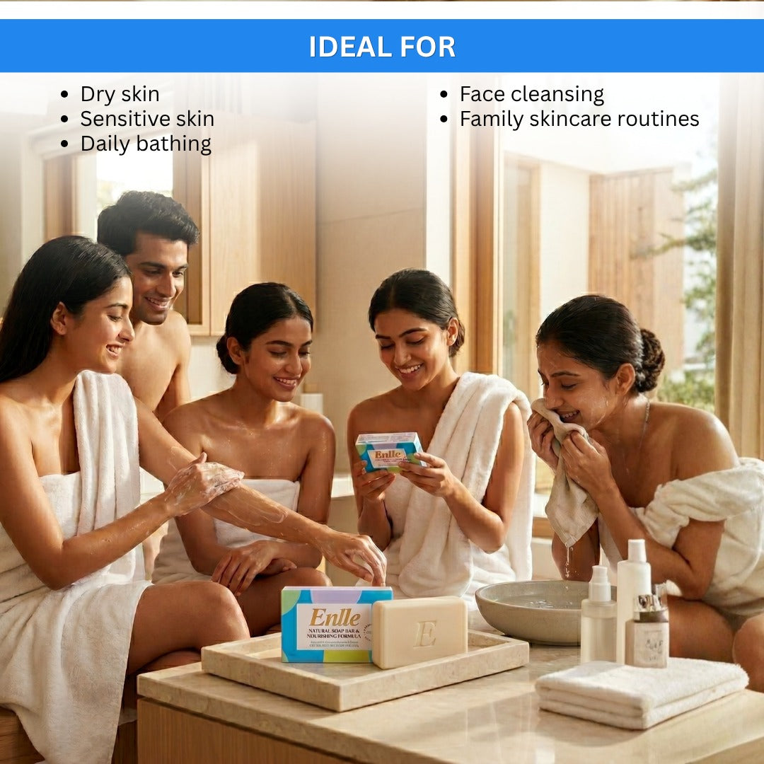 Enlle Cleansing & Moisturising Syndet Bar