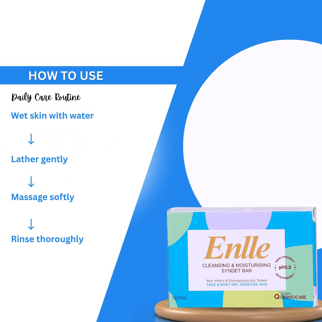 Enlle Cleansing & Moisturising Syndet Bar