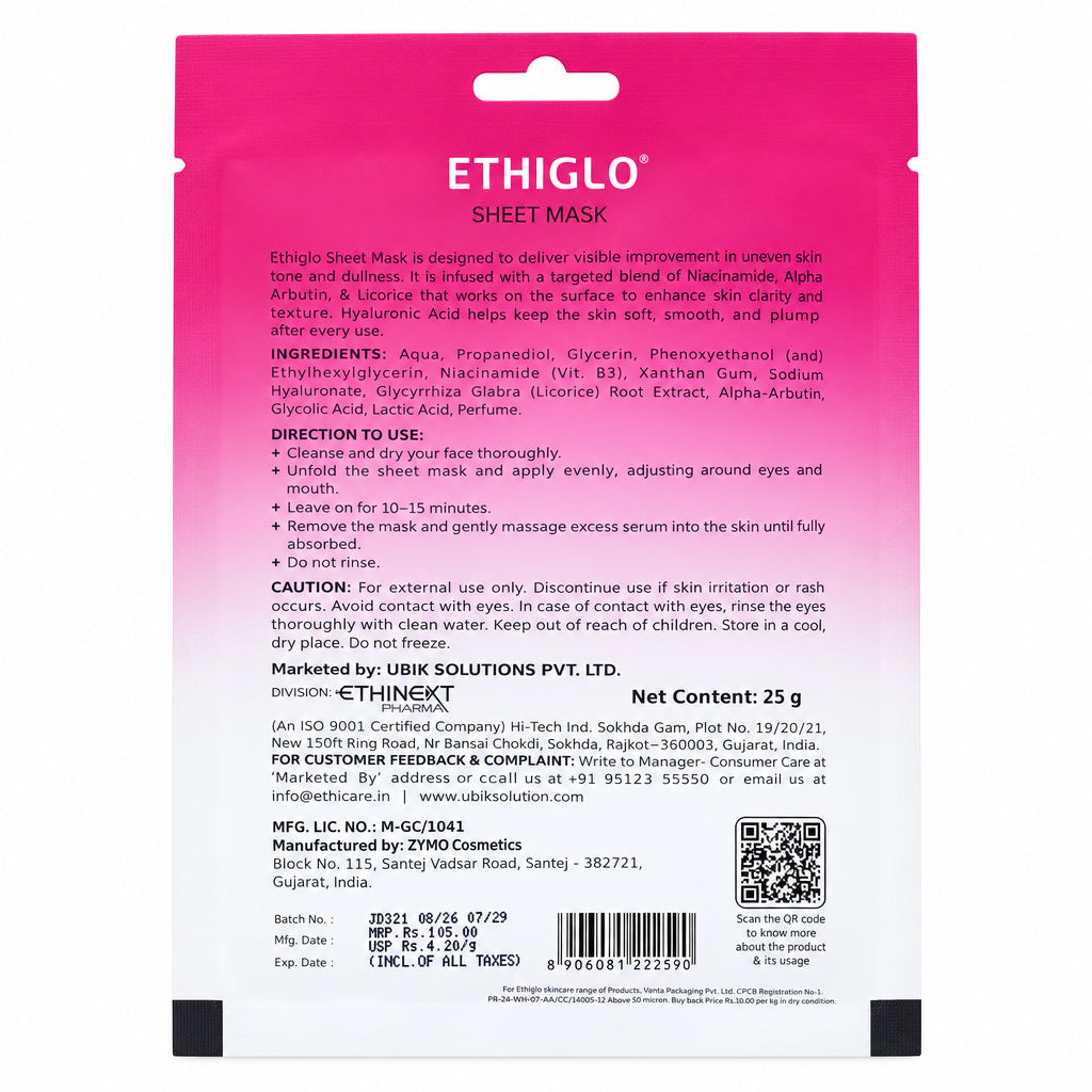 Ethiglo Sheet Mask