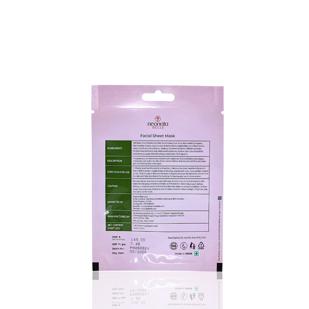 Neonata Belle Hyaluronic Tencel Acid Sheet mask