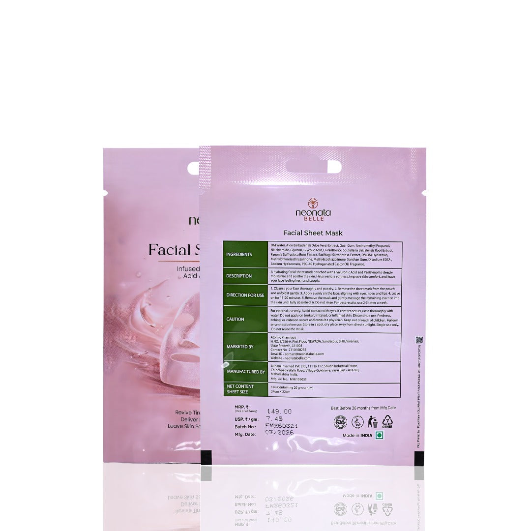 Neonata Belle Hyaluronic Tencel Acid Sheet mask