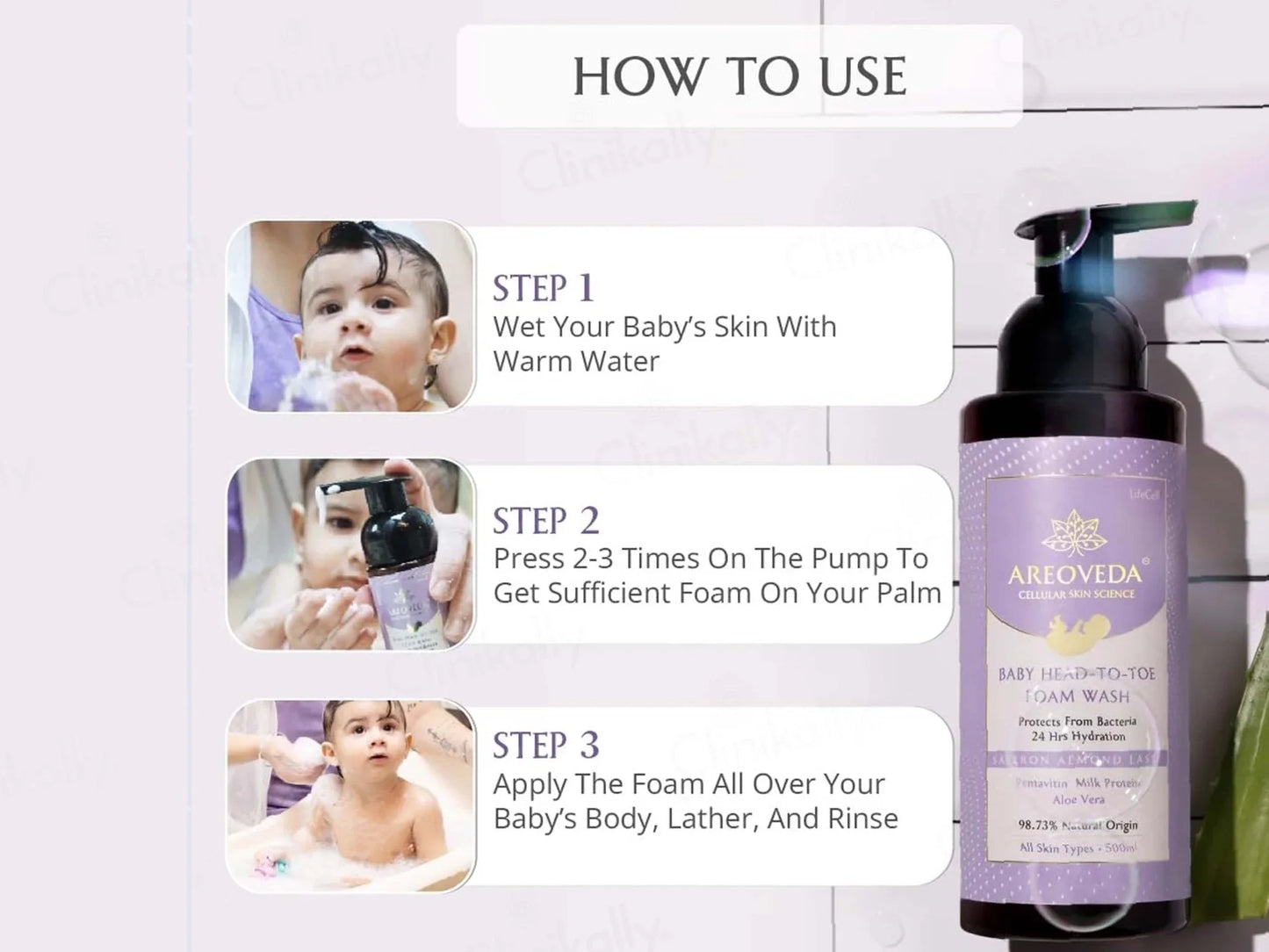 Areoveda Baby Head - To - Toe Foam Wash - Atomic Pharmacy - Skin Cleanser