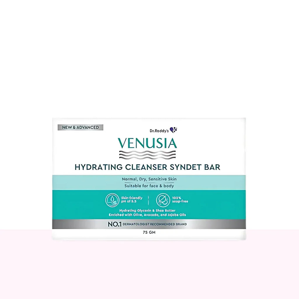 Venusia Hydrating Cleanser Bar – Gentle Soap-Free Care