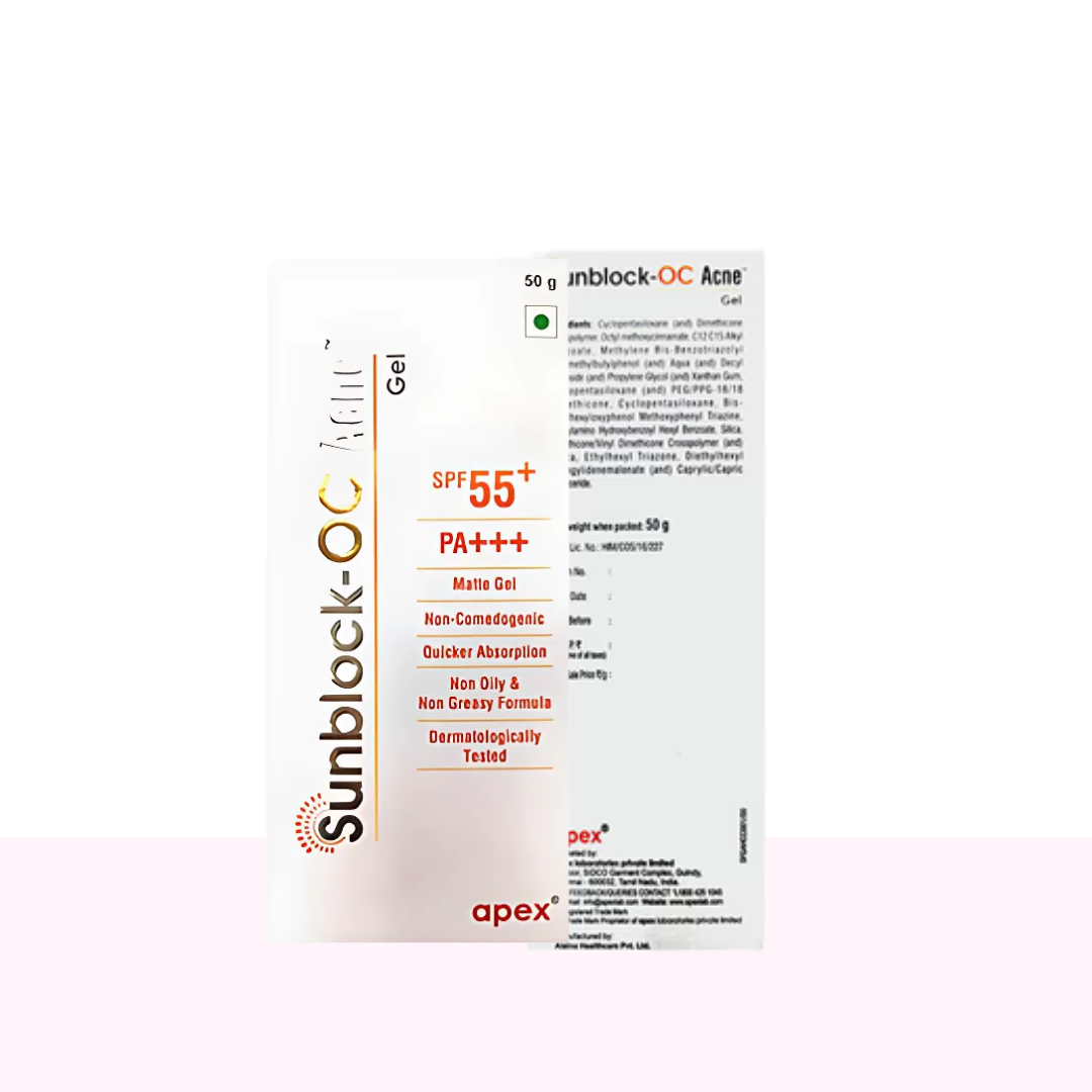 Sunblock-OC Acne Matte Sunscreen Gel SPF 55+ PA+++