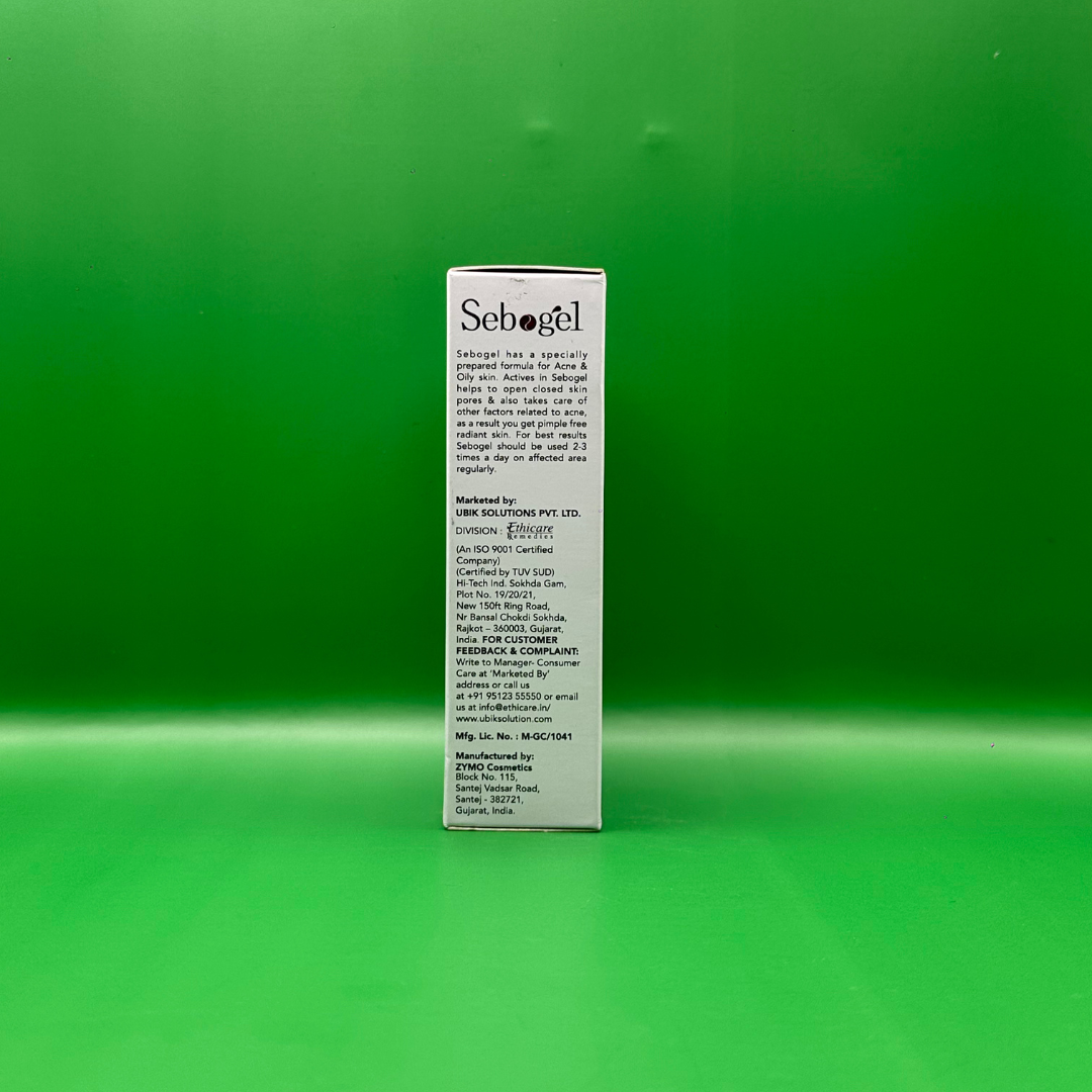 Sebogel Salicylic Acid & Nicotinamide Gel For Pimples And Oily Skin - 30 Gm