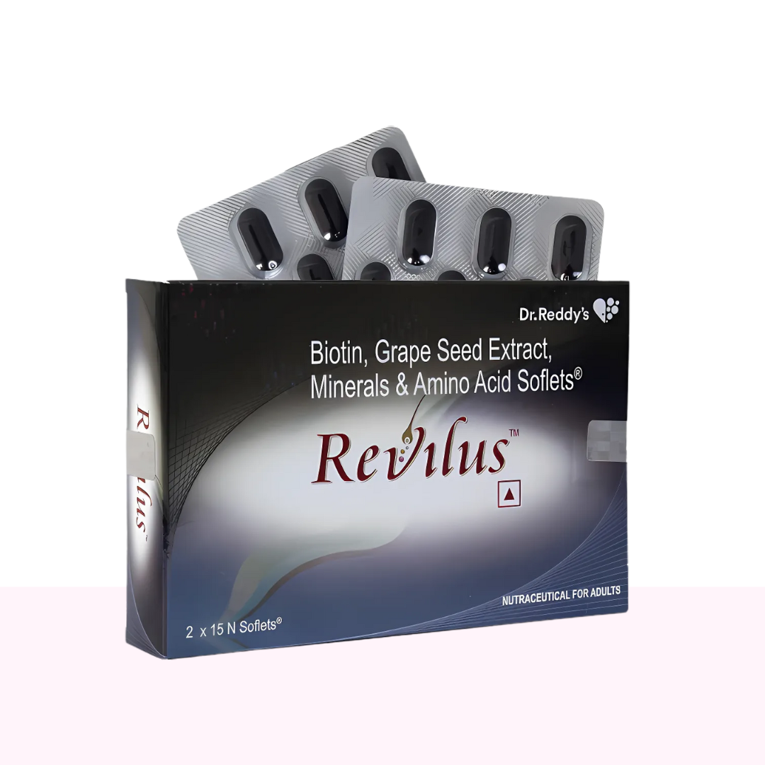 Revilus Soflets with Multivitamins, Micronutrients & Minerals | For Healthy Hair Growth