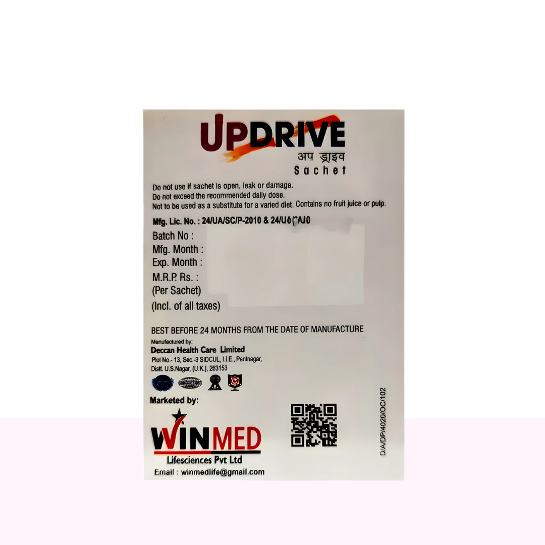 Updrive Sachet Sugar Free