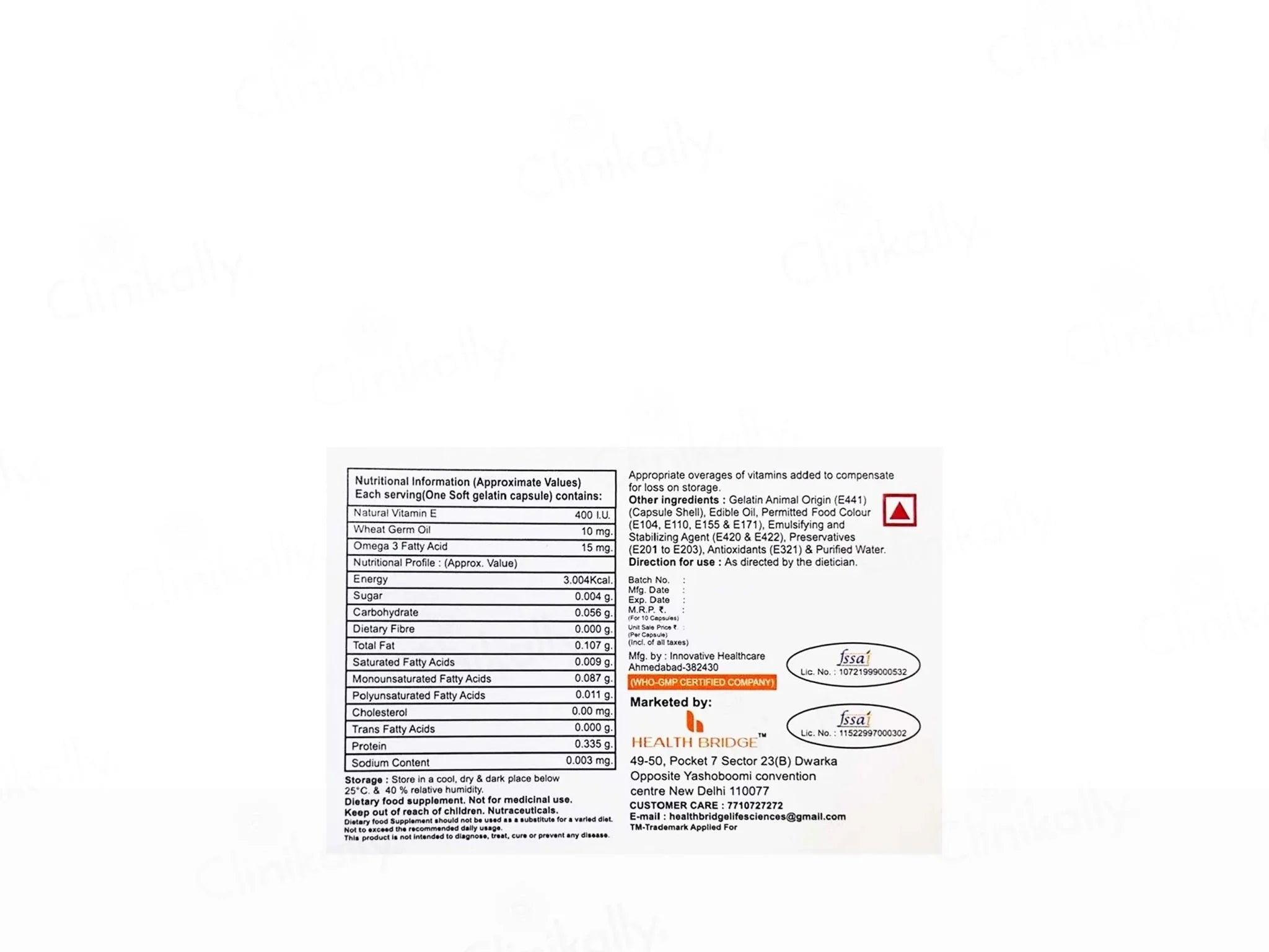 Aurovita-E Softgel Capsule - Atomic Pharmacy