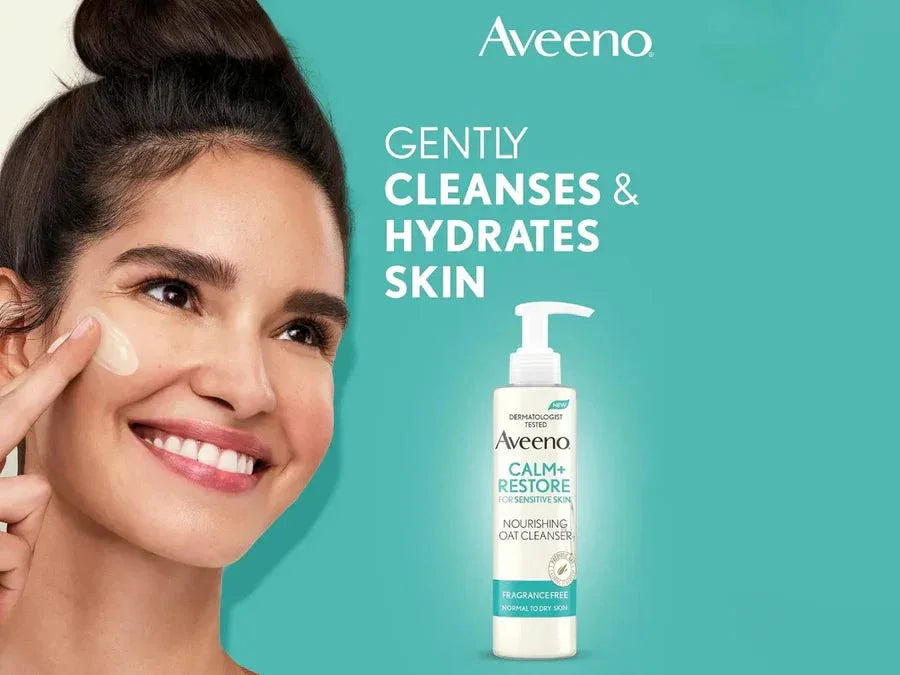Aveeno Calm+ Restore Nourishing Oat Cleanser - Atomic Pharmacy