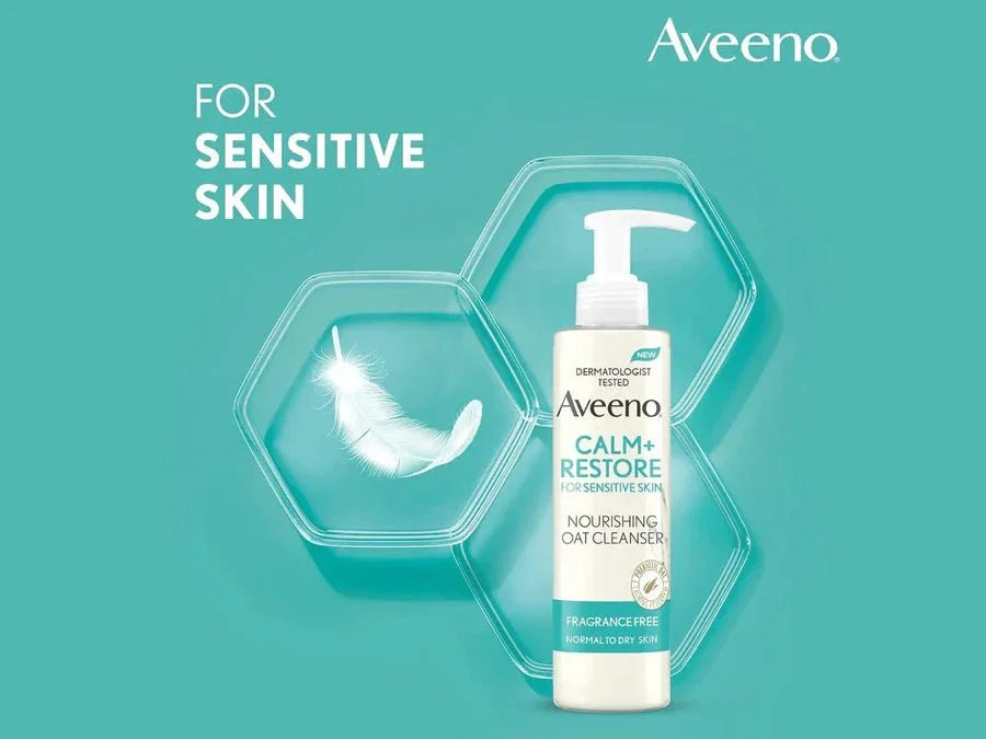 Aveeno Calm+ Restore Nourishing Oat Cleanser - Atomic Pharmacy