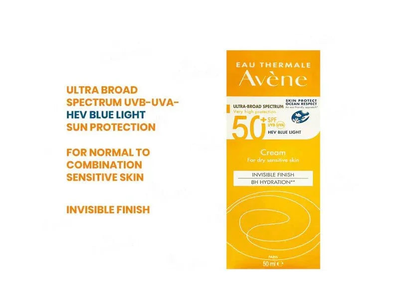 Avene Very High Protection Invisible Finish Sunscreen Cream SPF 50+ + Avene Very High Protection Ultra-Light Sunscreen Fluid SPF 50+ (PACK OF 2) - Atomic Pharmacy