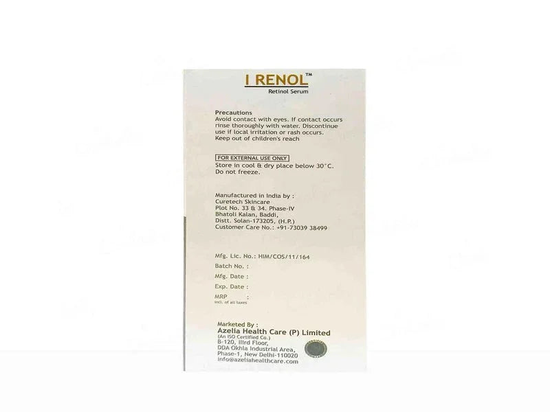 Azelia I-Renol Retinol Serum - Atomic Pharmacy