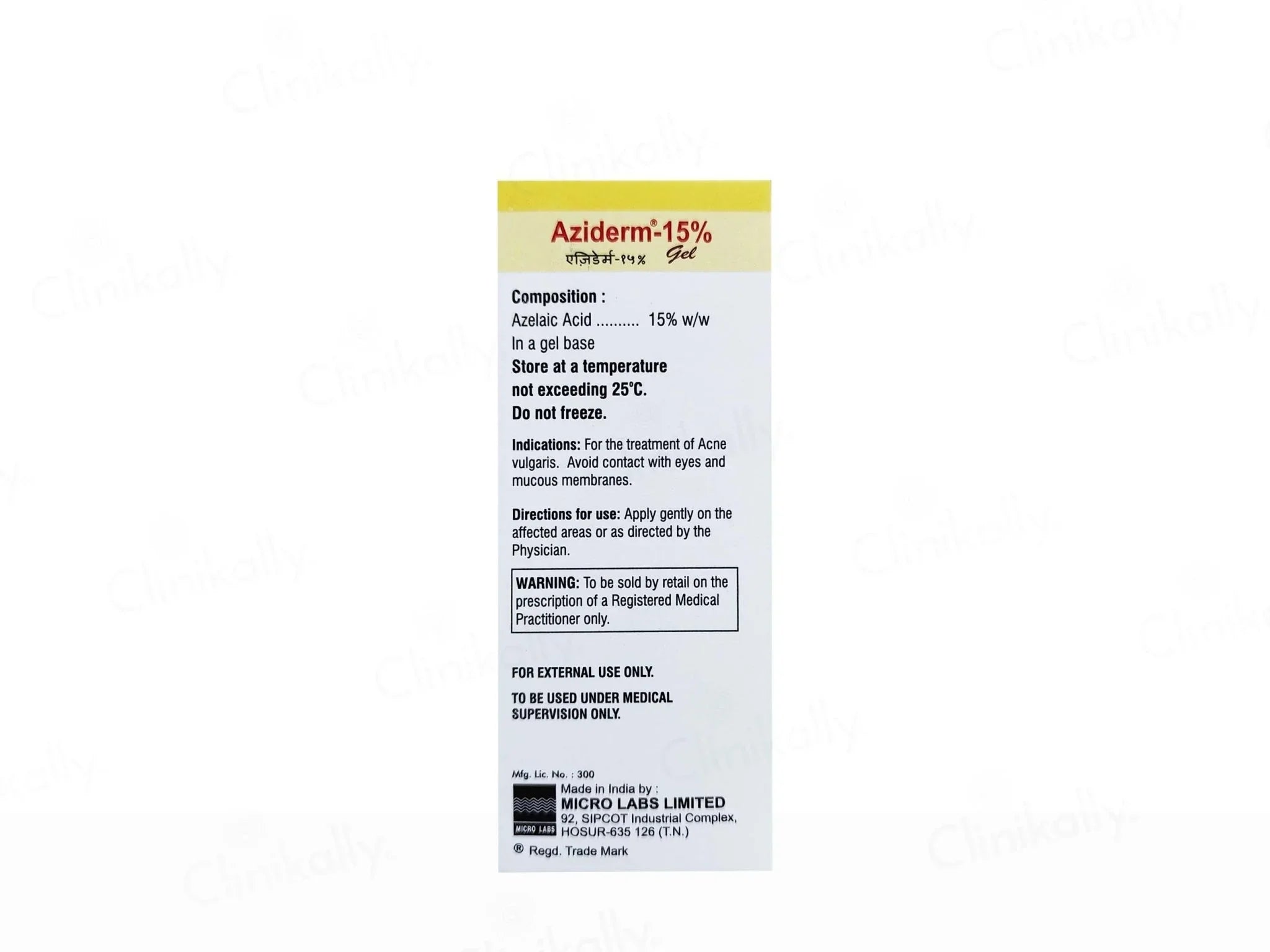 Aziderm 15% Gel - Atomic Pharmacy